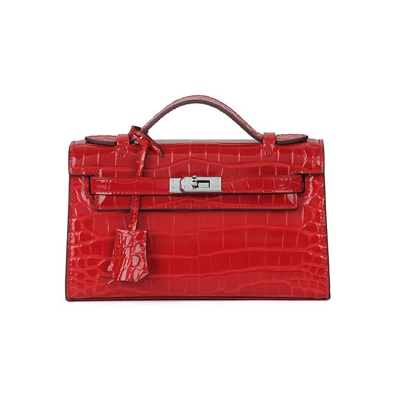 Kelly on sale pochette croc